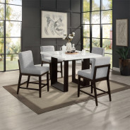 DN03255 5PC Edwyn Counter Height Table Set By Acme Furniture