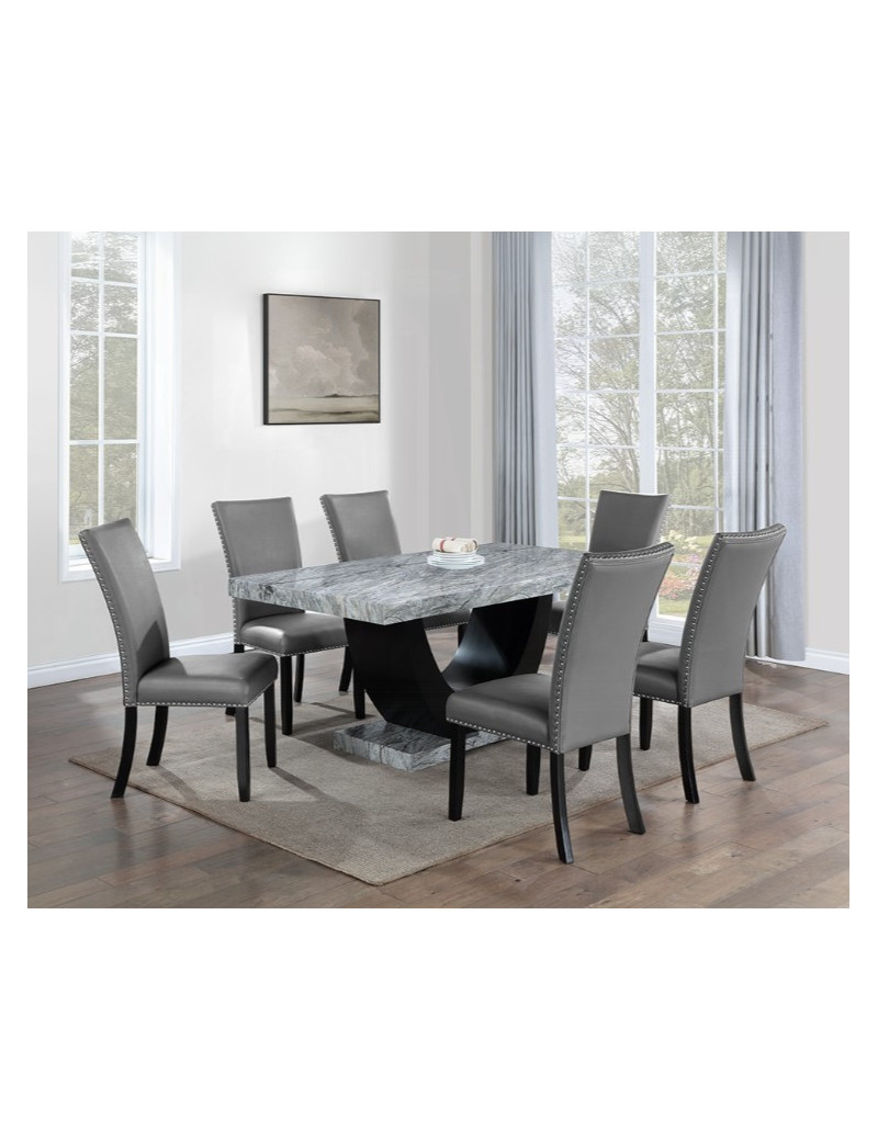 Caralin 7-Piece Dining Set by ACME Furniture | Phoenix AZ