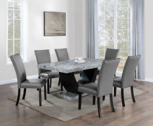 Caralin 7-Piece Dining Set by ACME Furniture | Phoenix AZ