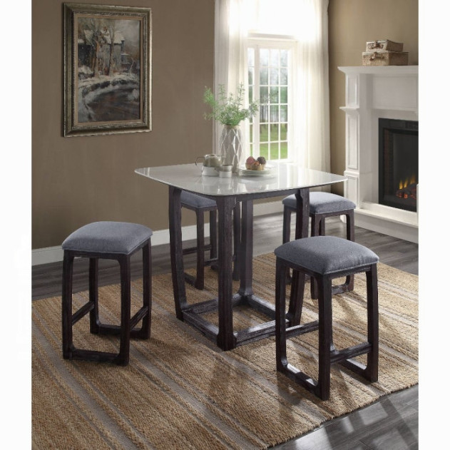 72935 Razo 5-Piece Counter Height Dining Set by ACME Furniture | Phoenix AZ