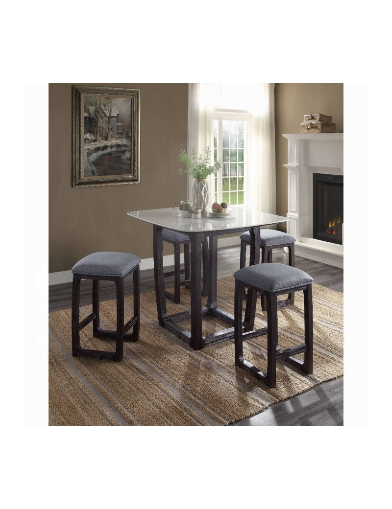 72935 Razo 5-Piece Counter Height Dining Set by ACME Furniture | Phoenix AZ