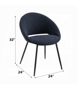 Klaus 7PC White Bouclé Dining Set | ACME Labor Day Sale Phoenix