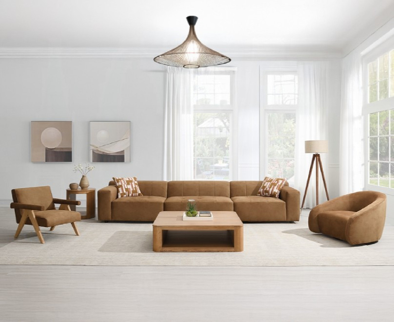 Zoey 3PC Chocolate Modular Sectional | ACME Labor Day Sale Phoenix