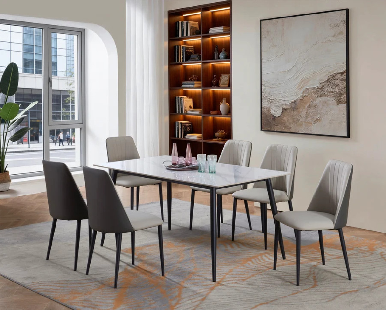 D6003 Selena 7PC Dining Set | McFerran Phoenix AZ