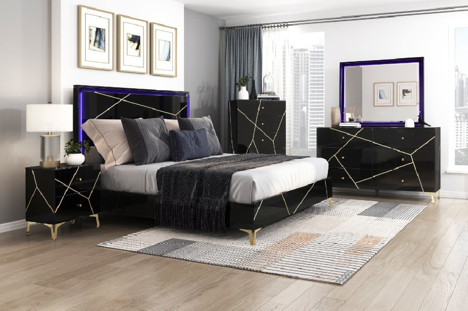 2455NBK Orlo 5PC Queen Bedroom Set | Homelegance Phoenix
