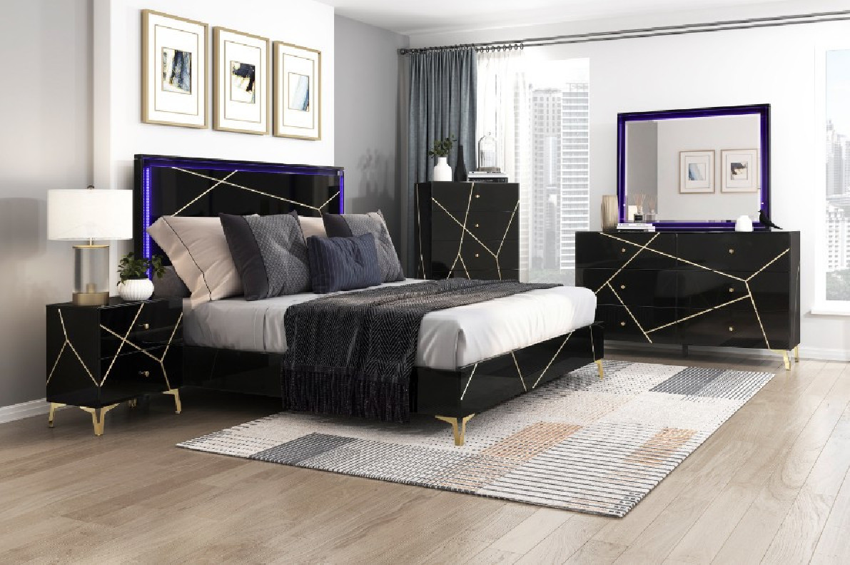 2455NBK Orlo 5PC Queen Bedroom Set | Homelegance Phoenix