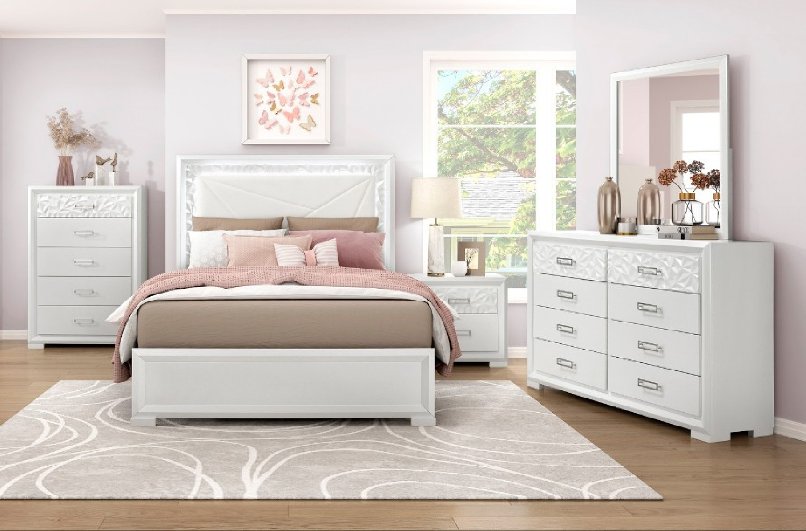 2469 Luna 5PC Queen Bedroom Set | Phoenix AZ Furniture