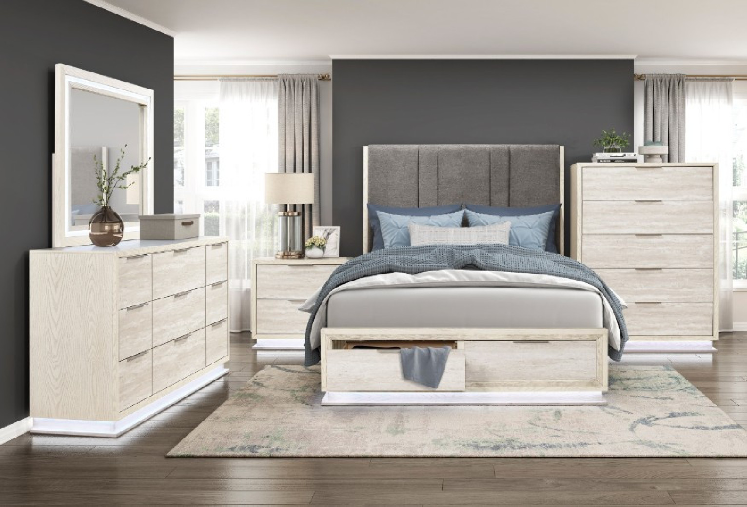 2391 Noctis 5PC Queen Storage Bedroom Set | Phoenix AZ