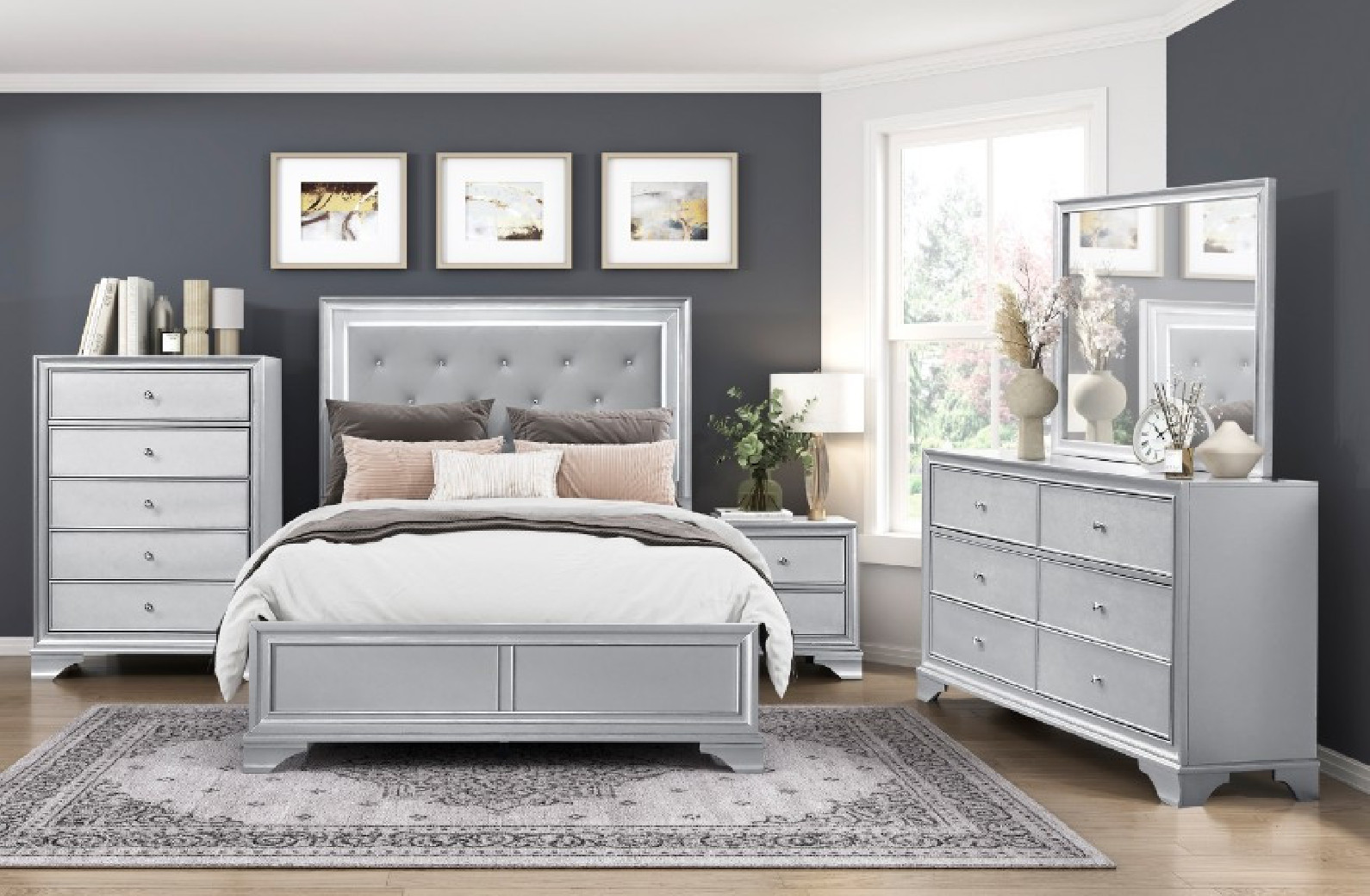 2434SV Anatole 5PC Queen Bedroom Set | Phoenix AZ