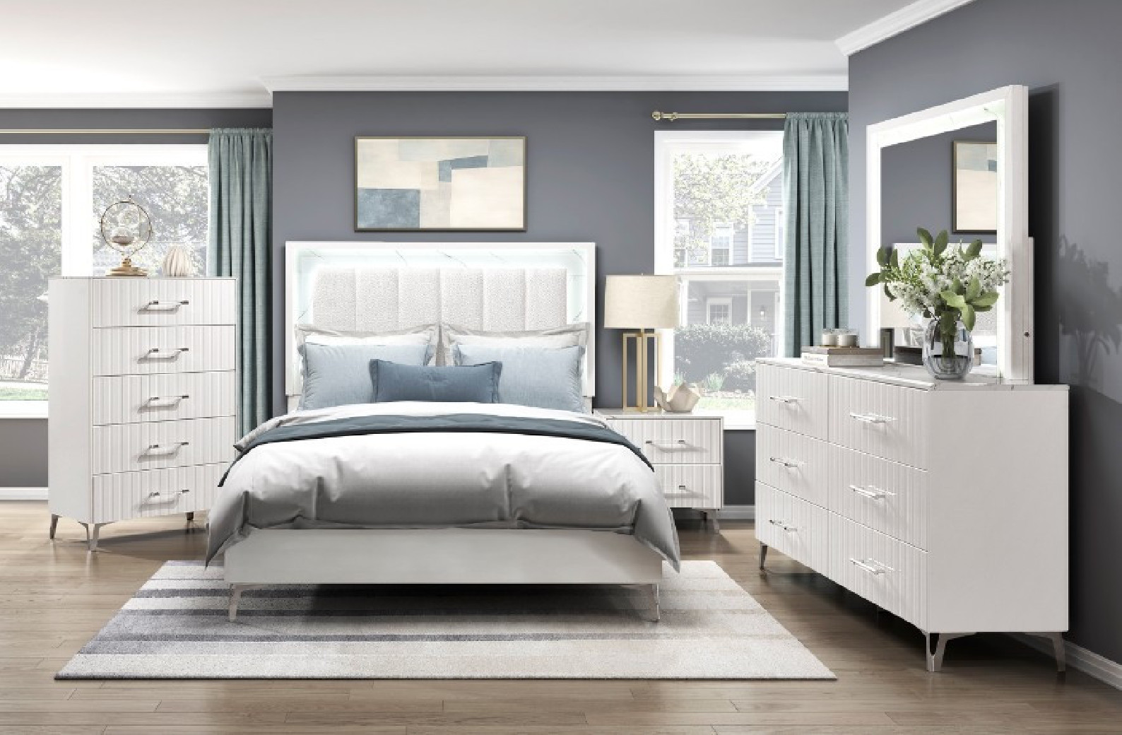2457 Ripple Queen Bedroom Set by Homelegance | Phoenix AZ