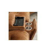 LV04650 Emmy Power Motion Sectional Sofa – Contemporary Style in Orange Chenille by ACME Furniture