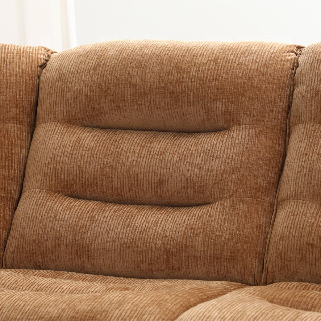LV04650 Emmy Power Motion Sectional Sofa – Contemporary Style in Orange Chenille by ACME Furniture