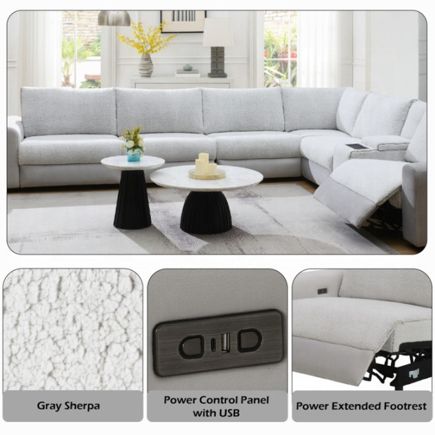 ACME Tarrance Power Sectional | Phoenix AZ | Nationwide Free Delivery