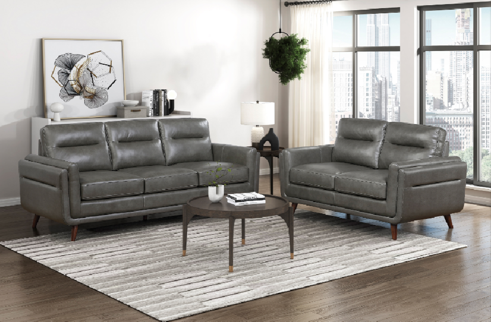 Slate Mid-Century Modern Sofa & Loveseat | Homelegance | Phoenix AZ