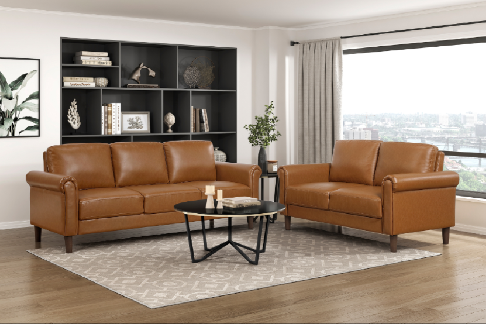 Hector Brown Mid-Century Sofa & Loveseat | Homelegance | Phoenix AZ
