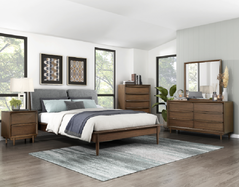 Astrid Queen Mid-Century Platform Bed | Homelegance | Phoenix AZ