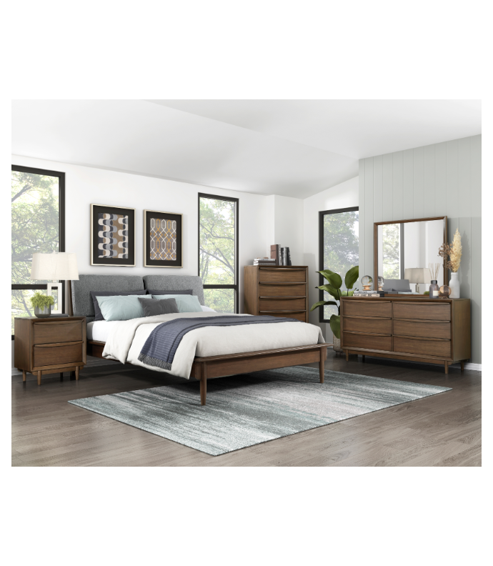 Astrid Queen Mid-Century Platform Bed | Homelegance | Phoenix AZ