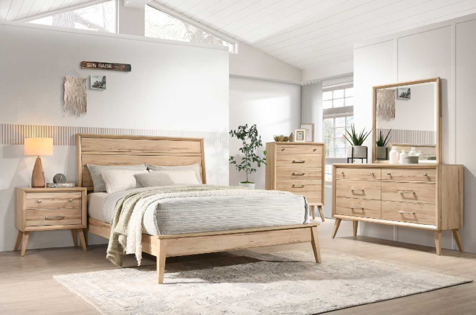 Marrin Mid-Century Queen Bedroom Set | Homelegance | Phoenix AZ