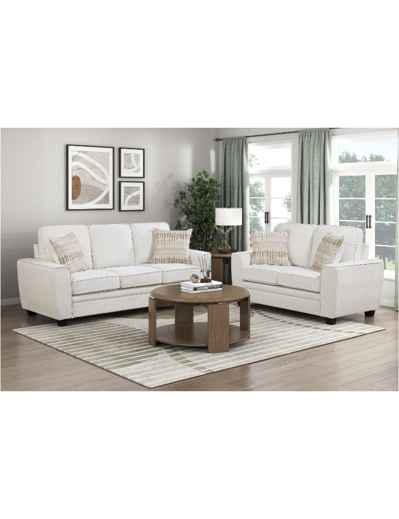 Zander Beige Chenille Sofa & Loveseat | Homelegance | Phoenix AZ