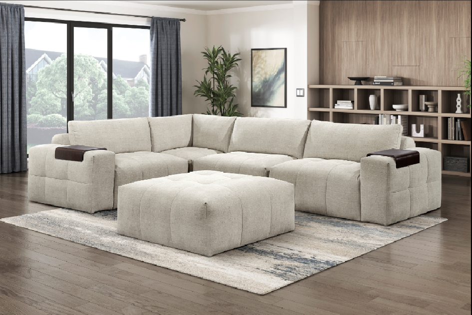 Tidal Taupe Modular Sectional | Homelegance | Phoenix AZ