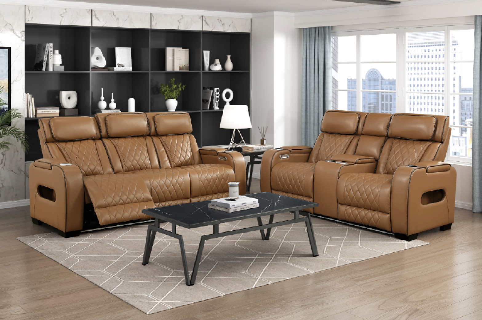 9516 Fairway Power Sofa & Loveseat | 3 Colors | Homelegance | Phoenix AZ