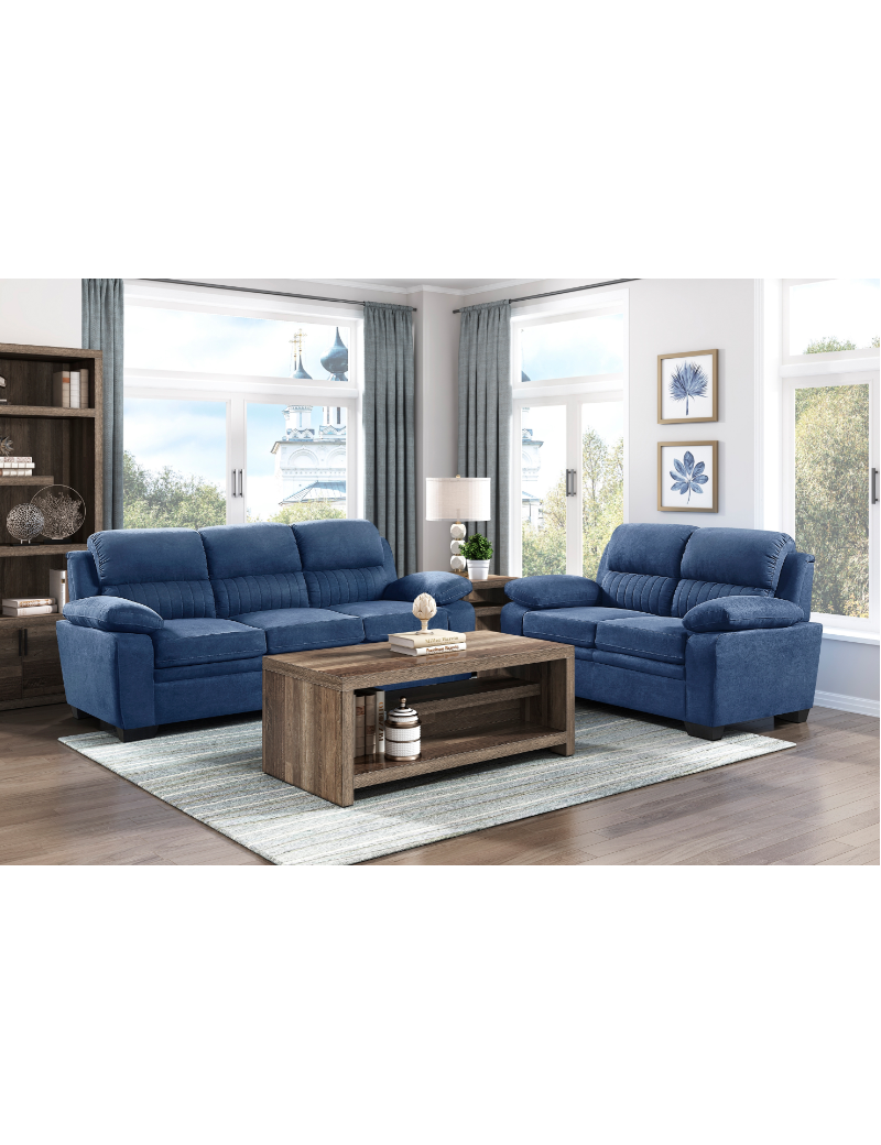 Holleman Blue Modern Sofa & Loveseat | Homelegance | Phoenix AZ