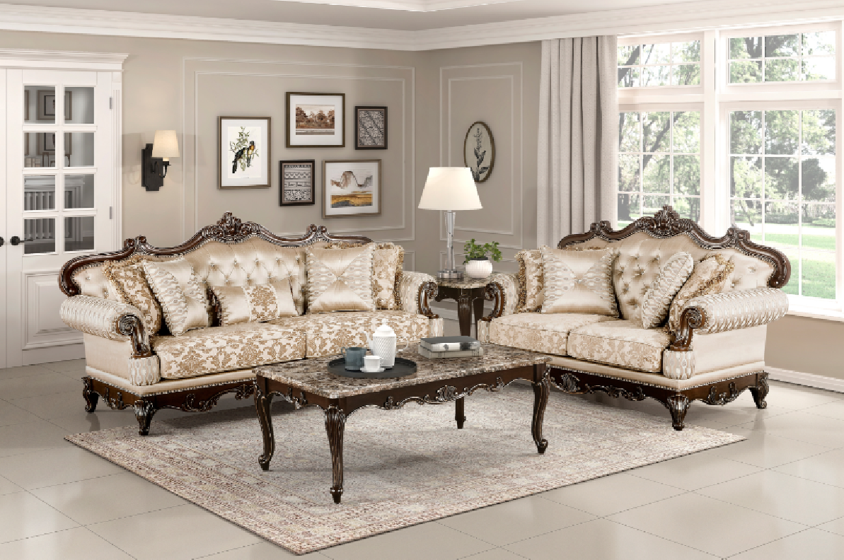 Balthasar Traditional Brown Sofa Set | Homelegance | Phoenix AZ