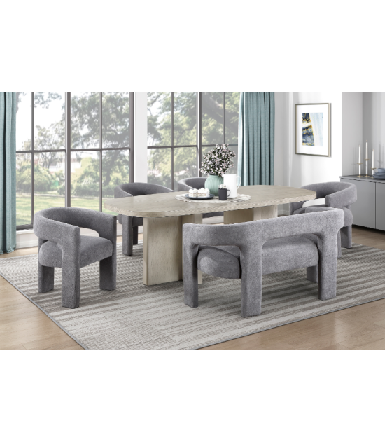 Marais 6-Piece Dining Set w/ 4 Arm Chairs & Bench | Homelegance | Phoenix AZ