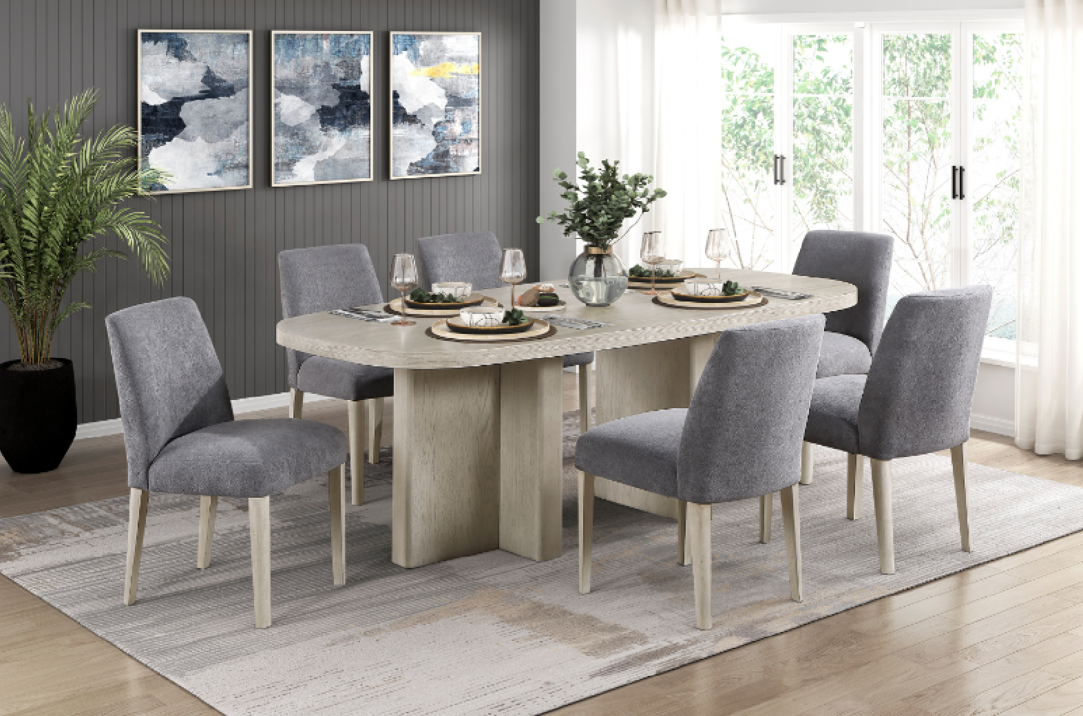Marais 7-Piece Dining Set | Homelegance | Phoenix AZ