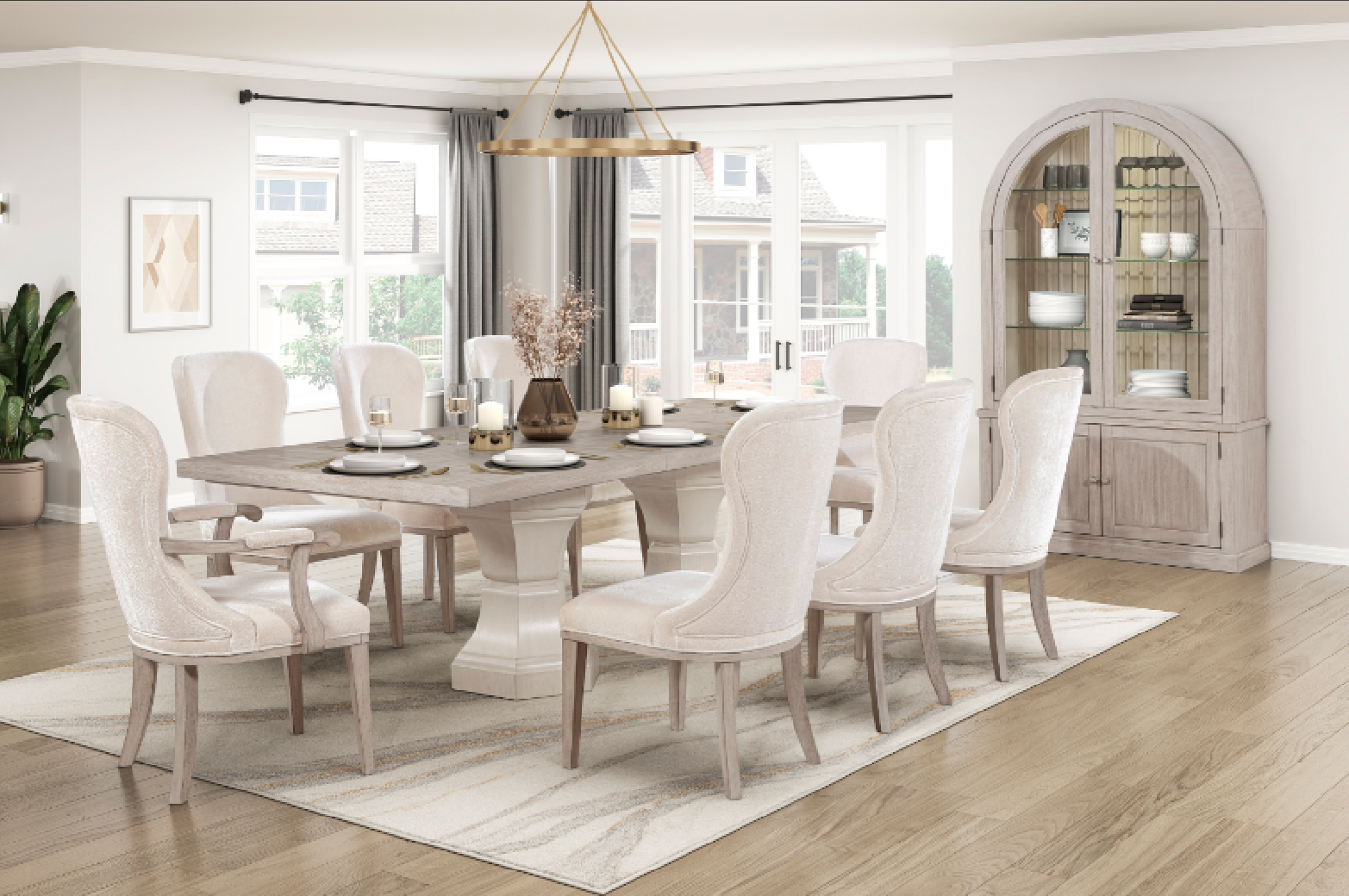 6018-108 Lofton 7-Piece Dining Set | Homelegance | Phoenix AZ