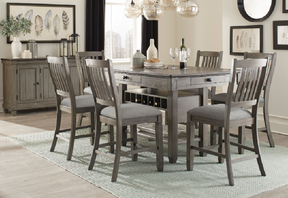 Granby 7-Piece Counter Height Dining Set | Homelegance | Phoenix AZ