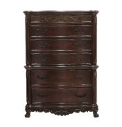 2243 Deryn Park Collection 5-Piece Queen Bedroom Set – Traditional Style, Cherry Finish with Gold Tipping by Homelegance