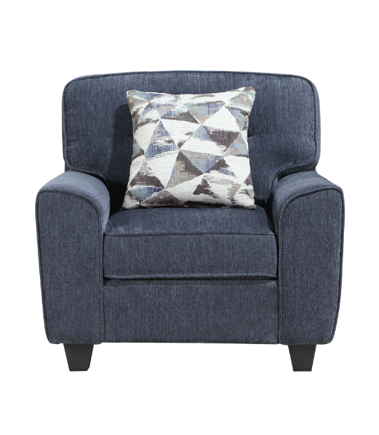 8416BU Bennett Blue 3-Piece Living Room Set | Homelegance | Phoenix AZ