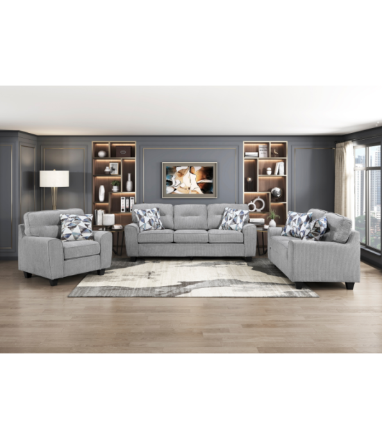 8416GY Bennett Gray 3-Piece Living Room Set | Homelegance | Phoenix AZ
