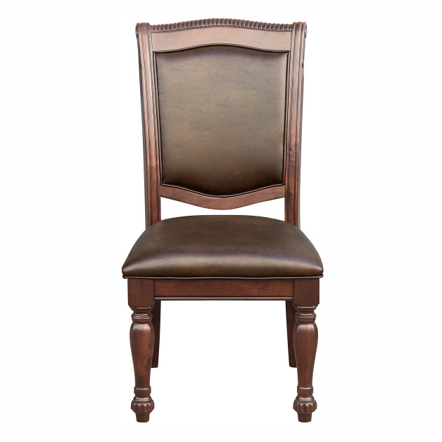 5473-103 Lordsburg 7-Piece Extendable Dining Set -6 side Chairs – Traditional Style, Brown Cherry Finish by Homelegance