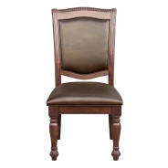 5473-103 Lordsburg 7-Piece Extendable Dining Set -6 side Chairs – Traditional Style, Brown Cherry Finish by Homelegance