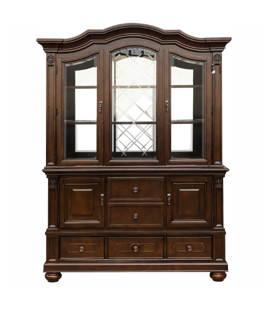 5473-103 Lordsburg 7-Piece Extendable Dining Set -6 side Chairs – Traditional Style, Brown Cherry Finish by Homelegance