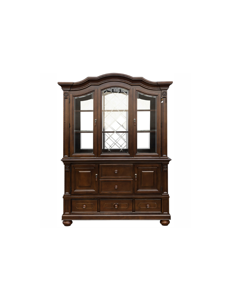 5473-103 Lordsburg 7-Piece Extendable Dining Set -6 side Chairs – Traditional Style, Brown Cherry Finish by Homelegance