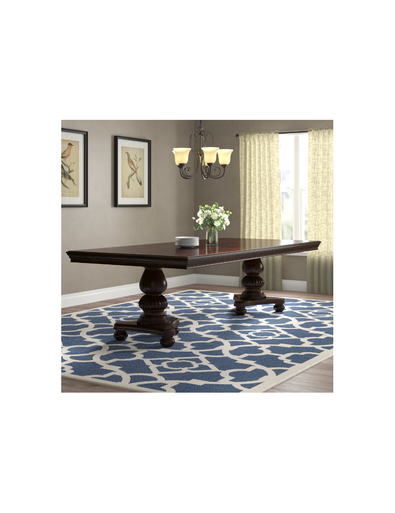 5473-103 Lordsburg 7-Piece Extendable Dining Set -6 side Chairs – Traditional Style, Brown Cherry Finish by Homelegance
