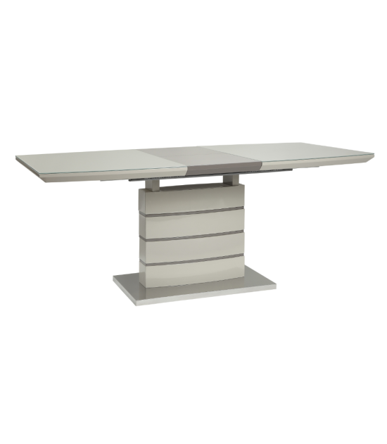 5599-71 Glissand 7-Piece Extendable Dining Set & Chrome by Homelegance