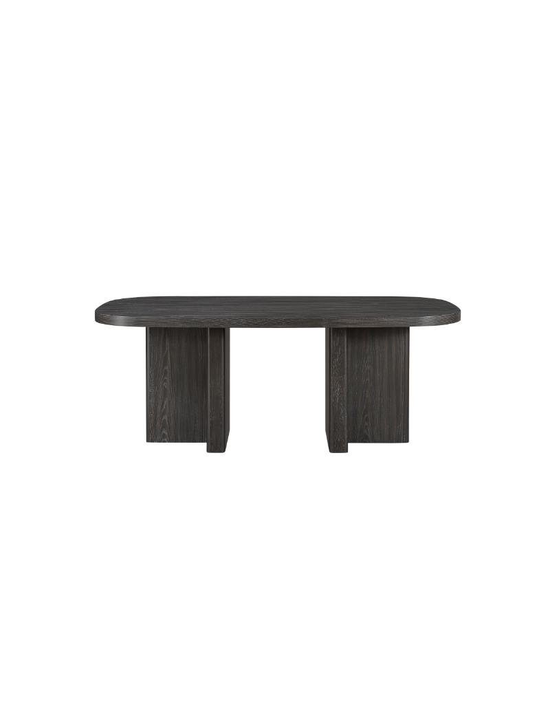 6048-82 Marais 5-Piece Dining  – Modern Mid-Century Style, Light Gray Table ,Orange & white Bouclé by Homelegance