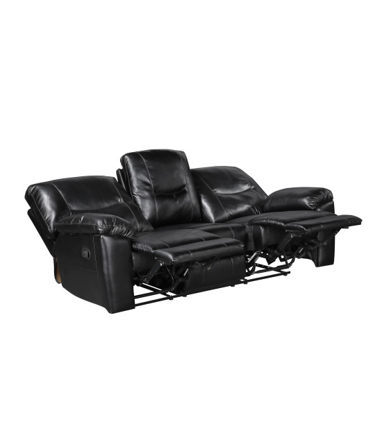 9037 Maverick Black Reclining Sofa & Loveseat | Homelegance | Phoenix AZ