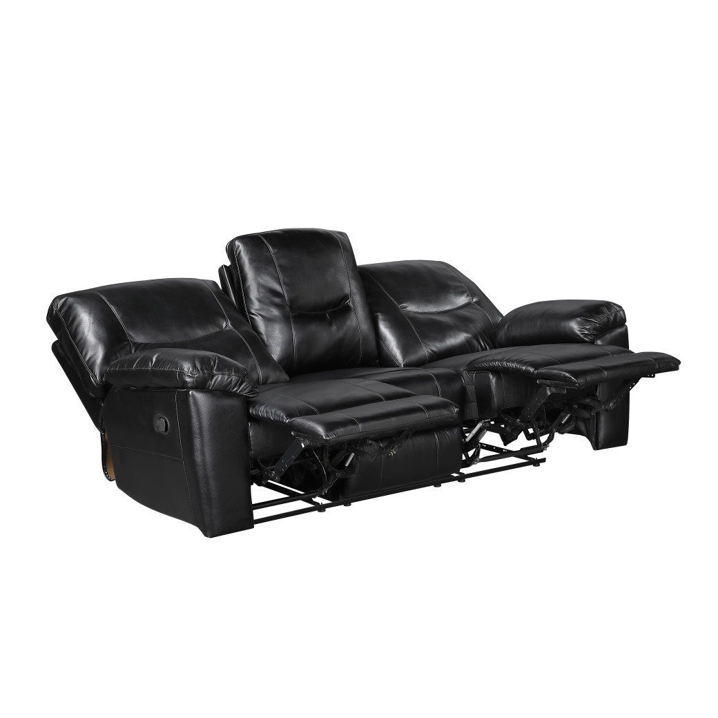 9037 Maverick Black Reclining Sofa & Loveseat | Homelegance | Phoenix AZ