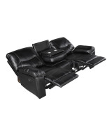 9037 Maverick Black Reclining Sofa & Loveseat | Homelegance | Phoenix AZ