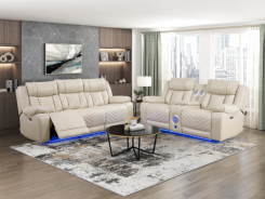 Huron Brown Power Reclining Sofa Set | Homelegance | Phoenix AZ