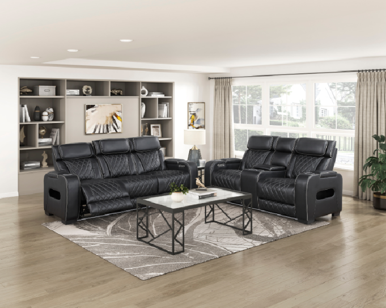 9516 Fairway Power Sofa & Loveseat | 3 Colors | Homelegance | Phoenix AZ