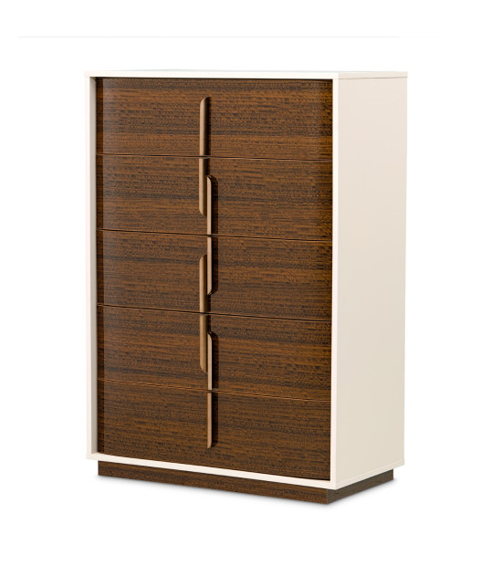 5-Drawer Chest walnut finish Pavira collection by Michael Amini