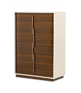 5-Drawer Chest walnut finish Pavira collection by Michael Amini