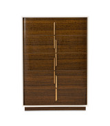 5-Drawer Chest walnut finish Pavira collection by Michael Amini