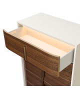 5-Drawer Chest walnut finish Pavira collection by Michael Amini